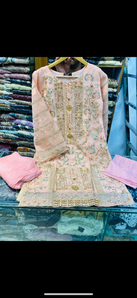 Ensemble rose poudré