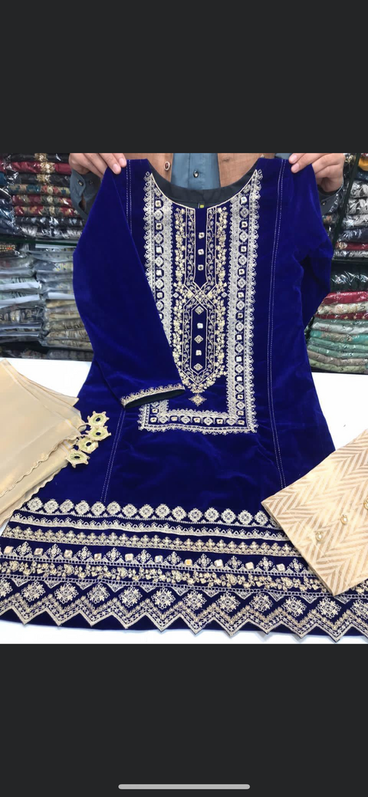 Ensemble en velours